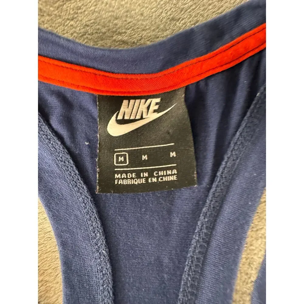 Nike Women’s Racerback Tank Top Stars Logo Navy Red Size M